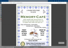 Memory Café poster